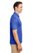 Team 365 TT51H Mens Zone Sonic Moisture Wicking Short Sleeve Polo Shirt Heather Royal Blue Model Side