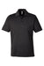 Team 365 TT51H Mens Zone Sonic Moisture Wicking Short Sleeve Polo Shirt Heather Black Flat Front