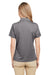 Team 365 TT51HW Womens Zone Sonic Moisture Wicking Short Sleeve Polo Shirt Heather Dark Grey Model Back