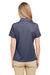 Team 365 TT51HW Womens Zone Sonic Moisture Wicking Short Sleeve Polo Shirt Heather Dark Navy Blue Model Back