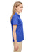 Team 365 TT51HW Womens Zone Sonic Moisture Wicking Short Sleeve Polo Shirt Heather Royal Blue Model Side