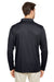 Team 365 TT51L Mens Zone Sonic Moisture Wicking Long Sleeve Polo Shirt Black Model Back