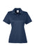 Team 365 TT51W Womens Zone Performance Moisture Wicking Short Sleeve Polo Shirt Dark Navy Blue Flat Front