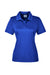 Team 365 TT51W Womens Zone Performance Moisture Wicking Short Sleeve Polo Shirt Royal Blue Flat Front