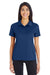 Team 365 TT51W Womens Zone Performance Moisture Wicking Short Sleeve Polo Shirt Dark Navy Blue Model Front