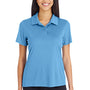 Team 365 Womens Zone Performance Moisture Wicking Short Sleeve Polo Shirt - Light Blue