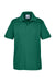 Team 365 TT51Y Youth Zone Performance Moisture Wicking Short Sleeve Polo Shirt Forest Green Flat Front