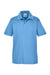 Team 365 TT51Y Youth Zone Performance Moisture Wicking Short Sleeve Polo Shirt Light Blue Flat Front