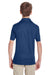 Team 365 TT51Y Youth Zone Performance Moisture Wicking Short Sleeve Polo Shirt Dark Navy Blue Model Back