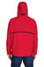 Team 365 TT70 Mens Conquest Wind & Water Resistant Full Zip Hooded Jacket Red Model Back