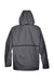 Team 365 TT70 Mens Conquest Wind & Water Resistant Full Zip Hooded Jacket Graphite Grey Flat Back