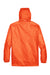 Team 365 TT73 Mens Zone Protect Water Resistant Full Zip Hooded Jacket Orange Flat Back