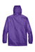 Team 365 TT73 Mens Zone Protect Water Resistant Full Zip Hooded Jacket Purple Flat Back