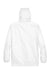 Team 365 TT73 Mens Zone Protect Water Resistant Full Zip Hooded Jacket White Flat Back