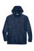 Team 365 TT73 Mens Zone Protect Water Resistant Full Zip Hooded Jacket Dark Navy Blue Flat Front