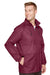 Team 365 TT73 Mens Zone Protect Water Resistant Full Zip Hooded Jacket Maroon Model 3q