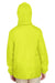 Team 365 TT73Y Youth Zone Protect Water Resistant Full Zip Hooded Jacket Safety Yellow Model Back