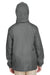 Team 365 TT73Y Youth Zone Protect Water Resistant Full Zip Hooded Jacket Graphite Grey Model Back