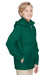 Team 365 TT73Y Youth Zone Protect Water Resistant Full Zip Hooded Jacket Forest Green Model 3q