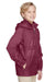 Team 365 TT73Y Youth Zone Protect Water Resistant Full Zip Hooded Jacket Maroon Model 3q