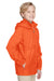 Team 365 TT73Y Youth Zone Protect Water Resistant Full Zip Hooded Jacket Orange Model 3q