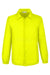 Team 365 TT75 Mens Zone Protect Water Resistant Snap Down Coaches Jacket Safety Yellow Flat Front