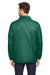 Team 365 TT75 Mens Zone Protect Water Resistant Snap Down Coaches Jacket Forest Green Model Back