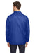 Team 365 TT75 Mens Zone Protect Water Resistant Snap Down Coaches Jacket Royal Blue Model Back