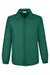 Team 365 TT75 Mens Zone Protect Water Resistant Snap Down Coaches Jacket Forest Green Flat Front