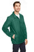 Team 365 TT75 Mens Zone Protect Water Resistant Snap Down Coaches Jacket Forest Green Model 3q