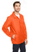 Team 365 TT75 Mens Zone Protect Water Resistant Snap Down Coaches Jacket Orange Model 3q