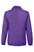 Team 365 TT75 Mens Zone Protect Water Resistant Snap Down Coaches Jacket Purple Flat Back