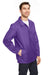 Team 365 TT75 Mens Zone Protect Water Resistant Snap Down Coaches Jacket Purple Model 3q