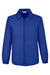 Team 365 TT75 Mens Zone Protect Water Resistant Snap Down Coaches Jacket Royal Blue Flat Front