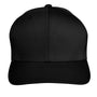 Team 365 Mens Zone Performance Moisture Wicking Snapback Hat - Black