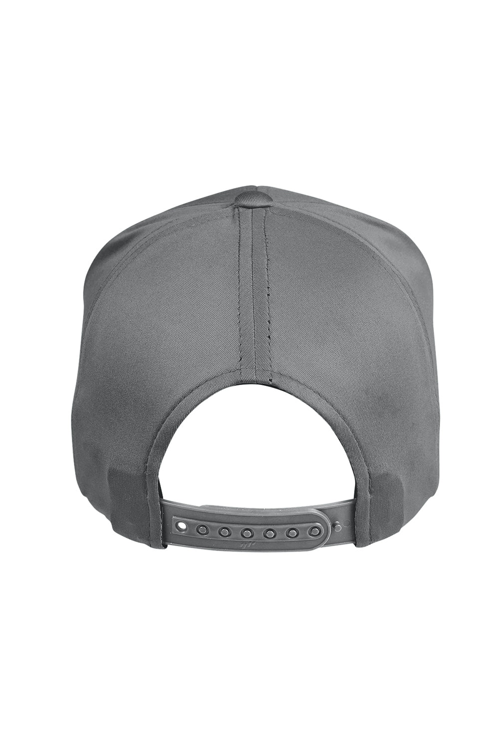 Team 365 TT801 Mens Zone Performance Moisture Wicking Snapback Hat Graphite Grey Flat Back