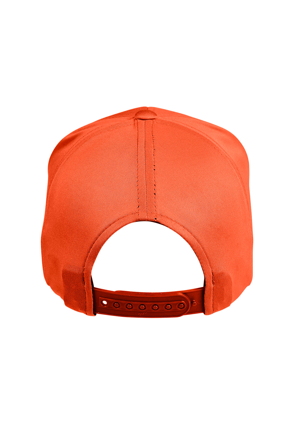 Team 365 TT801 Mens Zone Performance Moisture Wicking Snapback Hat Orange Flat Back