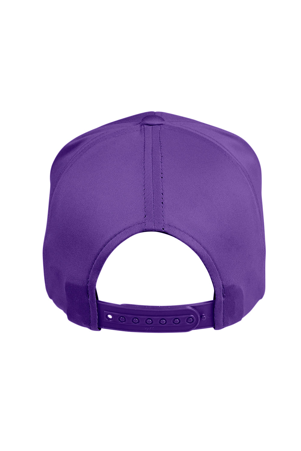 Team 365 TT801 Mens Zone Performance Moisture Wicking Snapback Hat Purple Flat Back