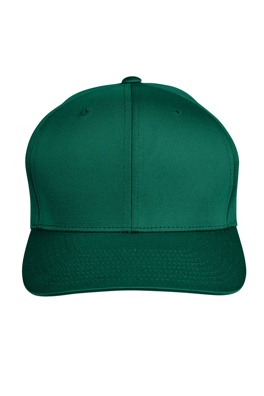 Team 365 TT801 Mens Zone Performance Moisture Wicking Snapback Hat Forest Green Flat Front