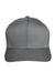 Team 365 TT801 Mens Zone Performance Moisture Wicking Snapback Hat Graphite Grey Flat Front