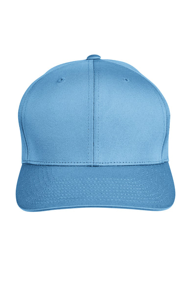 Team 365 TT801 Mens Zone Performance Moisture Wicking Snapback Hat Light Blue Flat Front