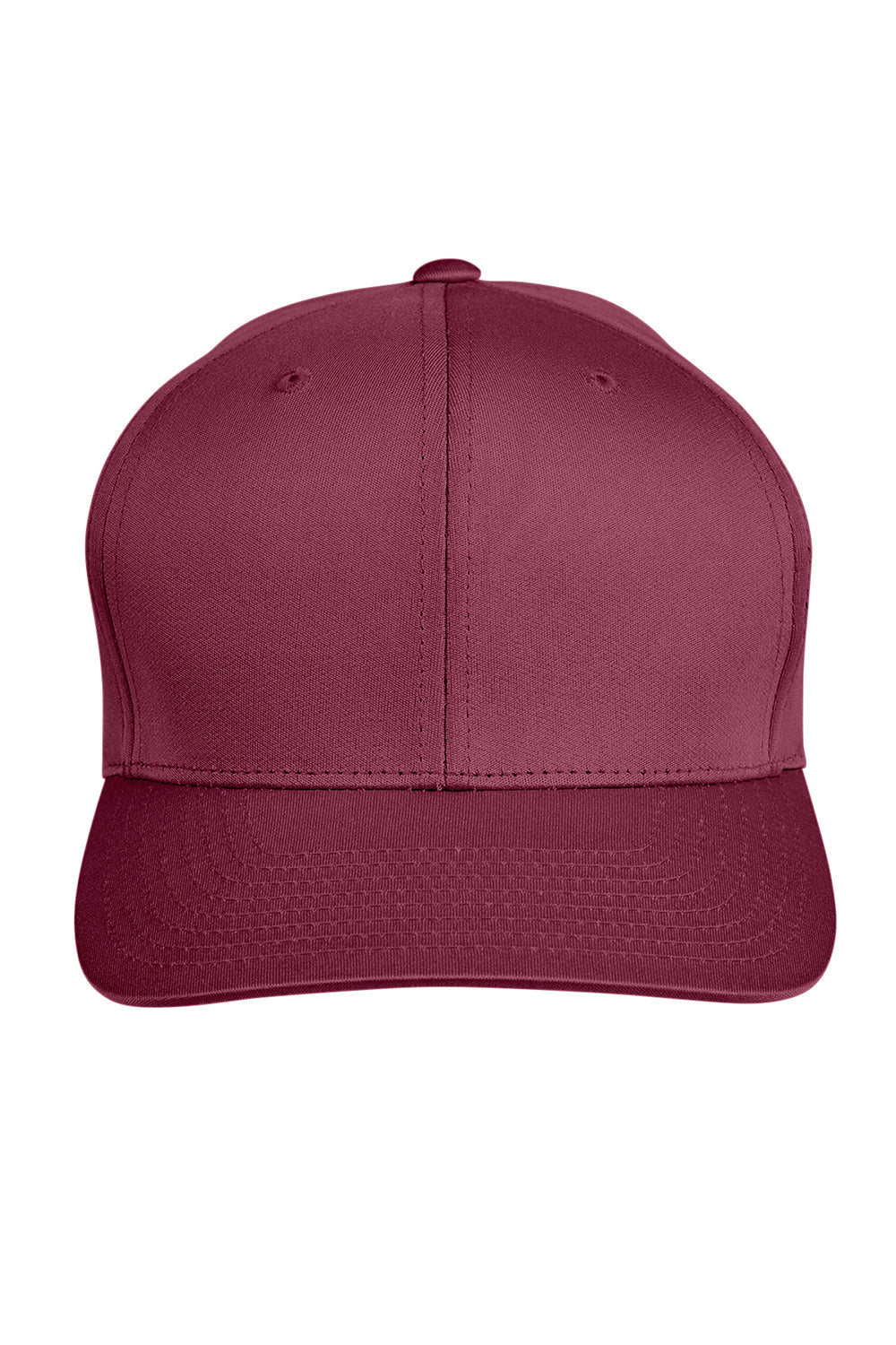 Team 365 TT801 Mens Zone Performance Moisture Wicking Snapback Hat Maroon Flat Front