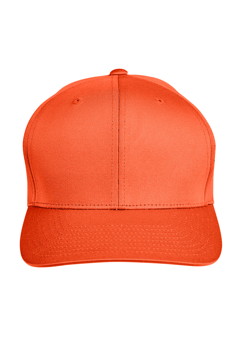 Team 365 TT801 Mens Zone Performance Moisture Wicking Snapback Hat Orange Flat Front