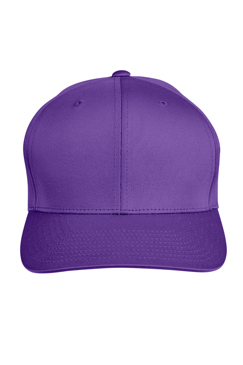 Team 365 TT801 Mens Zone Performance Moisture Wicking Snapback Hat Purple Flat Front