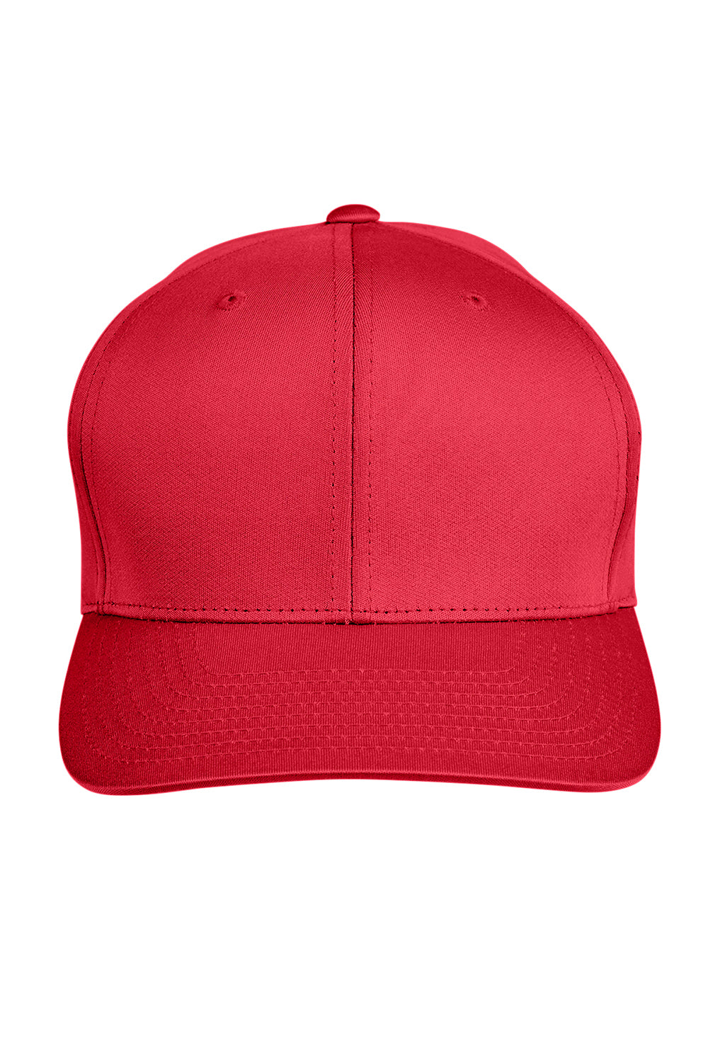 Team 365 TT801 Mens Zone Performance Moisture Wicking Snapback Hat Red Flat Front