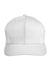 Team 365 TT801 Mens Zone Performance Moisture Wicking Snapback Hat White Flat Front