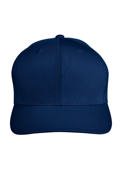 Team 365 TT801Y Youth Zone Performance Moisture Wicking Snapback Hat Dark Navy Blue Flat Front