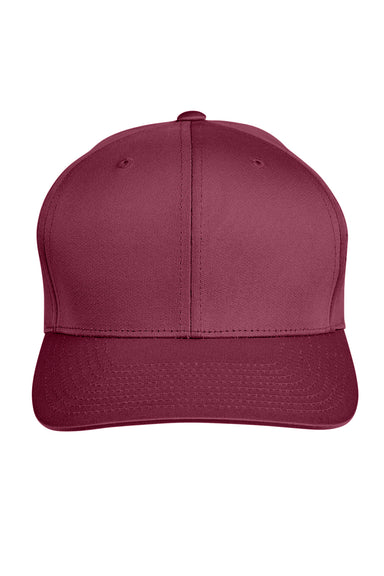 Team 365 TT801Y Youth Zone Performance Moisture Wicking Snapback Hat Maroon Flat Front