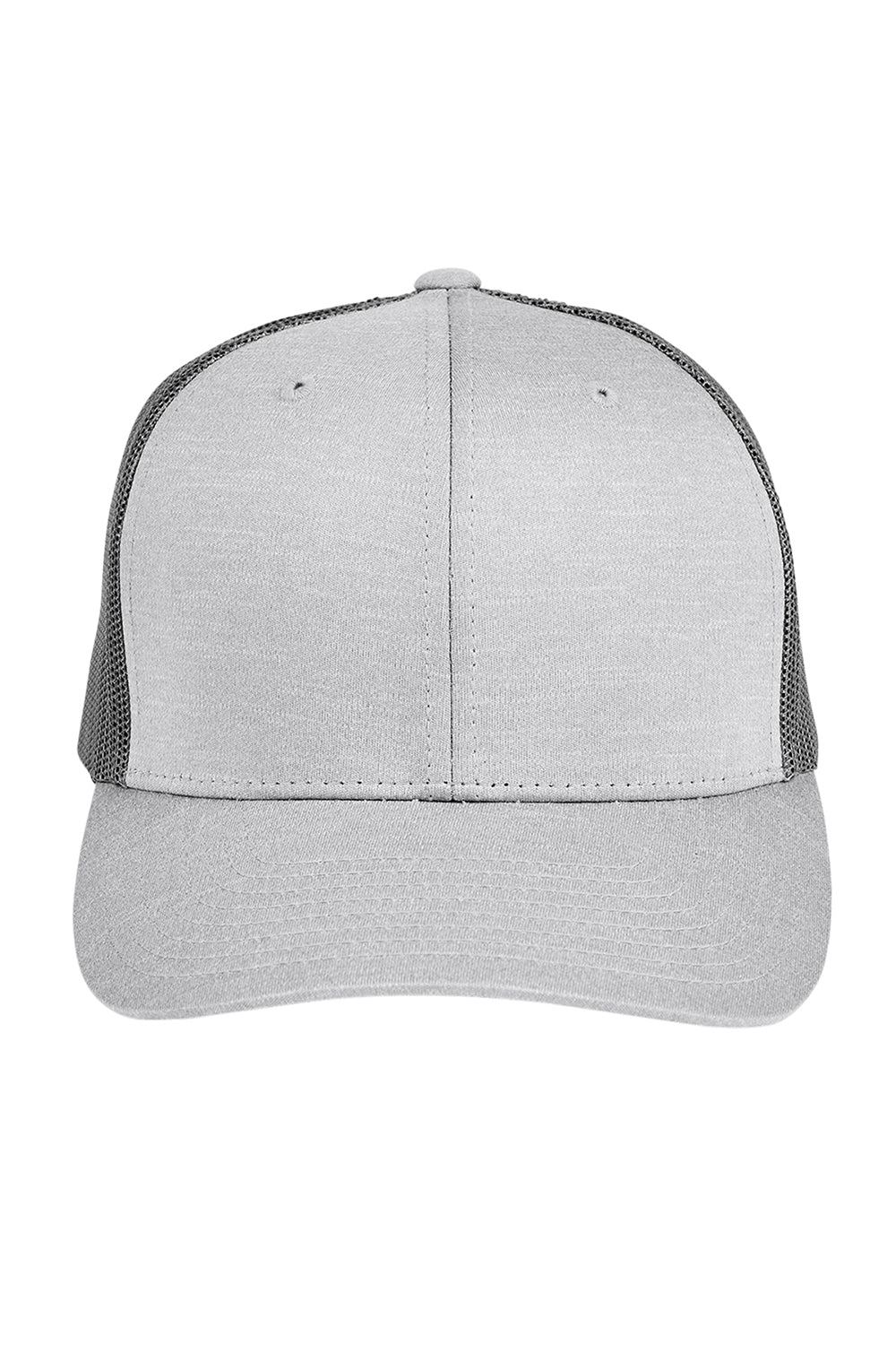 Team 365 TT802 Mens Zone Sonic Moisture Wicking Snapback Hat Heather Grey/Graphite Grey Flat Front