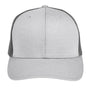 Team 365 Mens Zone Sonic Moisture Wicking Snapback Hat - Heather Grey/Graphite Grey